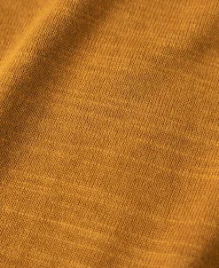 Sale High-low Hem Slub Cotton Polo Shirt - Ginger Polo Shirts | T-shirts