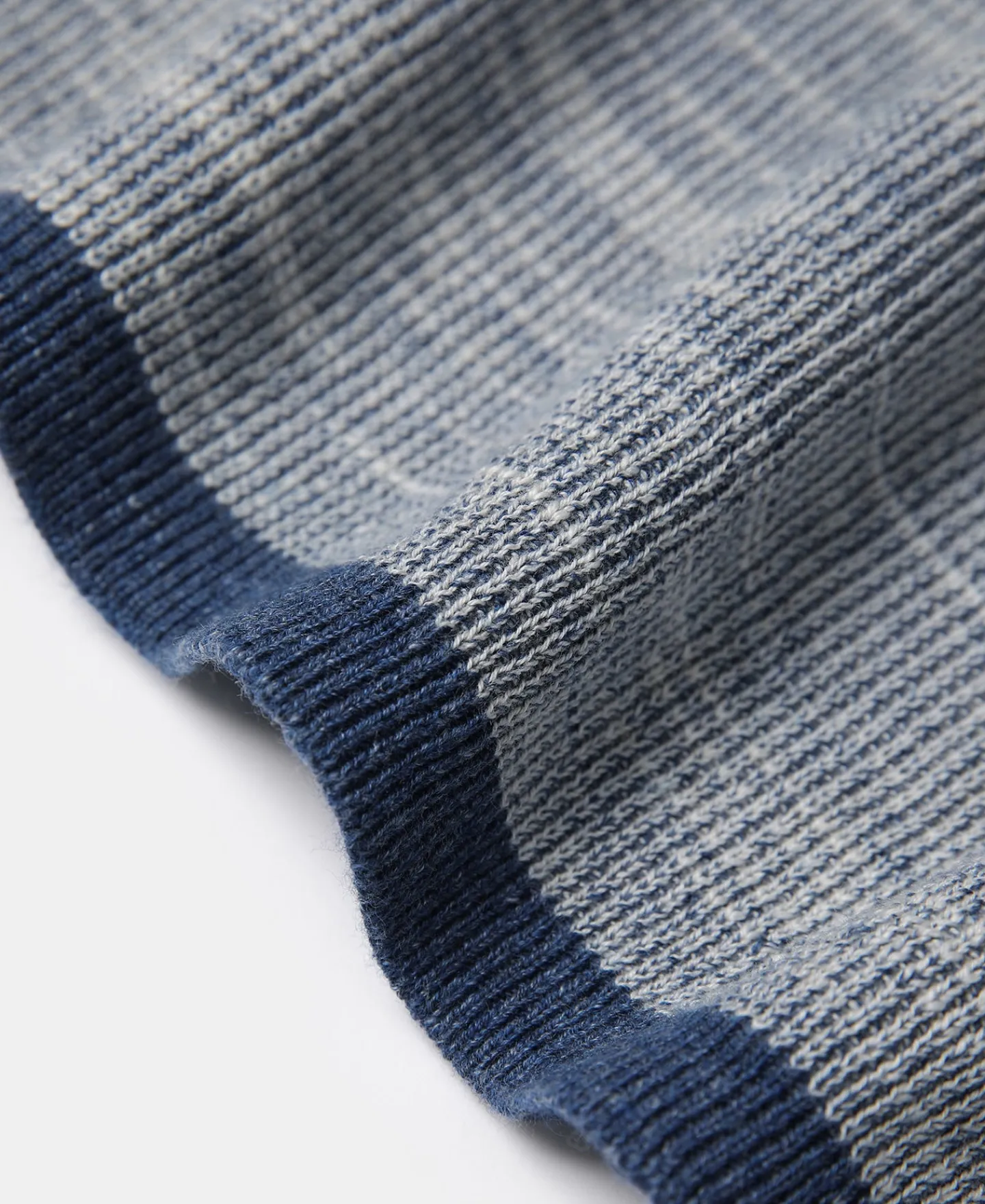 Fashion Indigo Heather Yarns Knitted Henley Shirt Henleys | Long Sleeve T-Shirts