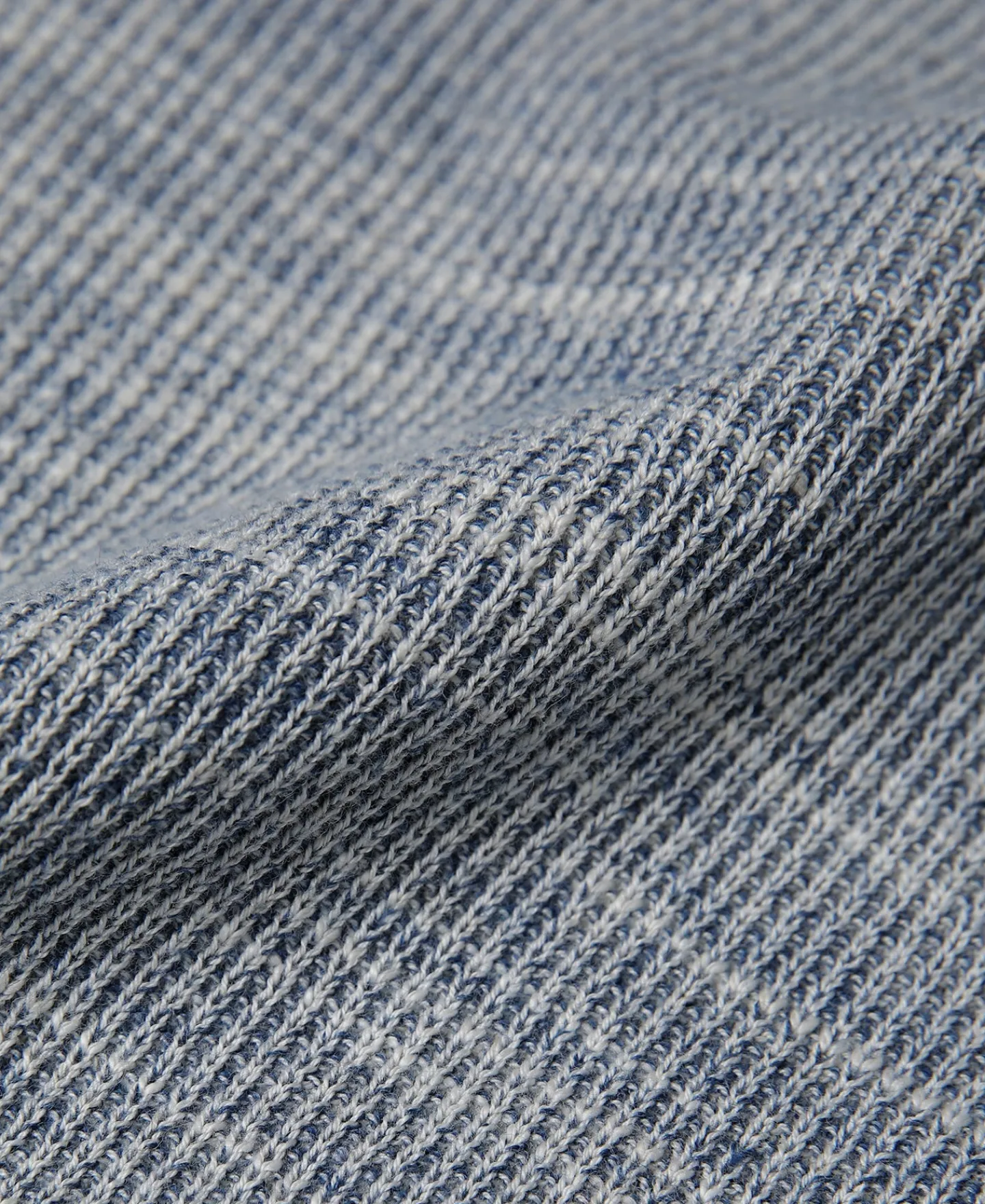 Fashion Indigo Heather Yarns Knitted Henley Shirt Henleys | Long Sleeve T-Shirts