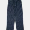 Discount Indigo Wabash Stripe Work Trousers Jeans | Denim