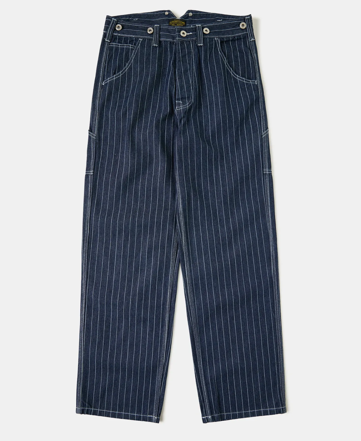 Discount Indigo Wabash Stripe Work Trousers Jeans | Denim