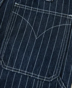 Discount Indigo Wabash Stripe Work Trousers Jeans | Denim
