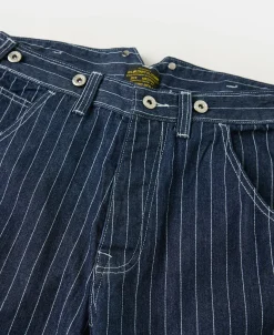Discount Indigo Wabash Stripe Work Trousers Jeans | Denim