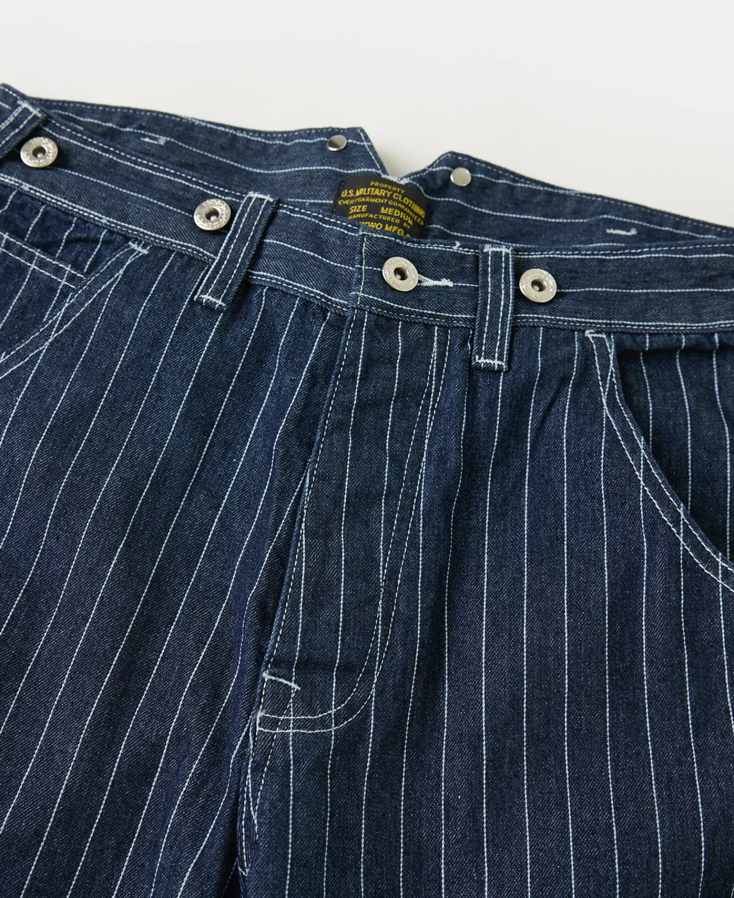 Discount Indigo Wabash Stripe Work Trousers Jeans | Denim