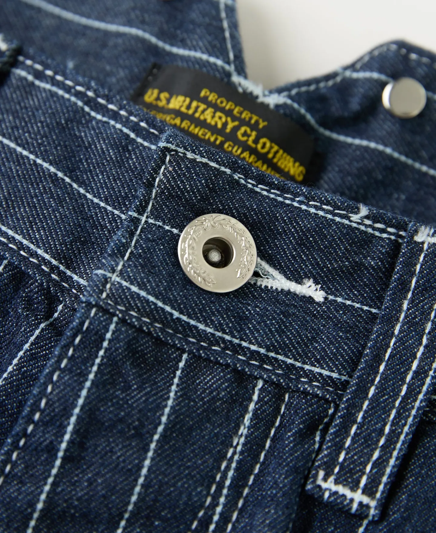 Discount Indigo Wabash Stripe Work Trousers Jeans | Denim