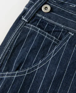 Discount Indigo Wabash Stripe Work Trousers Jeans | Denim
