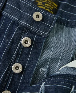Discount Indigo Wabash Stripe Work Trousers Jeans | Denim
