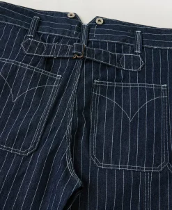 Discount Indigo Wabash Stripe Work Trousers Jeans | Denim