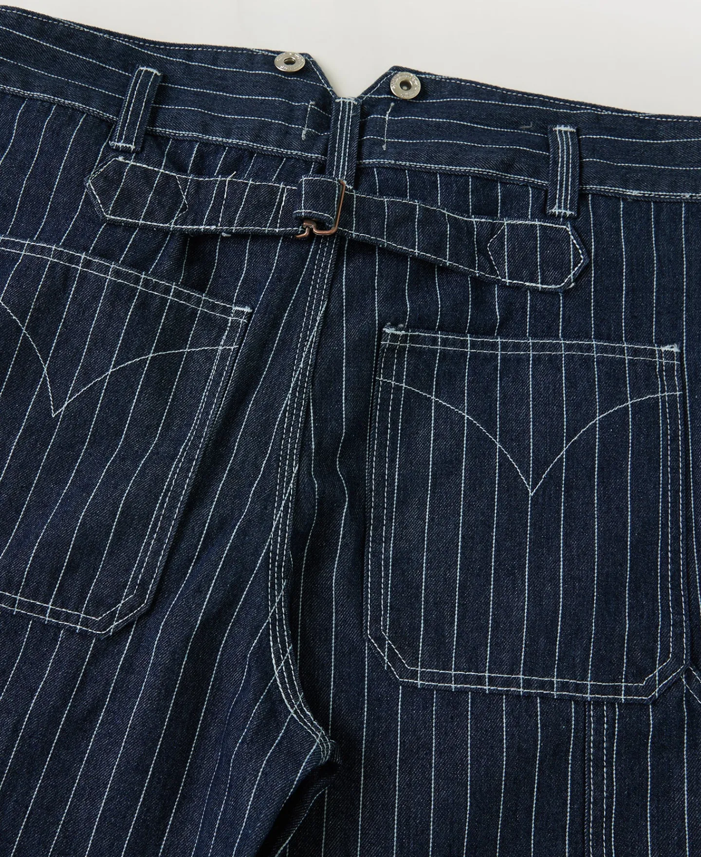 Discount Indigo Wabash Stripe Work Trousers Jeans | Denim