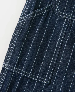 Discount Indigo Wabash Stripe Work Trousers Jeans | Denim