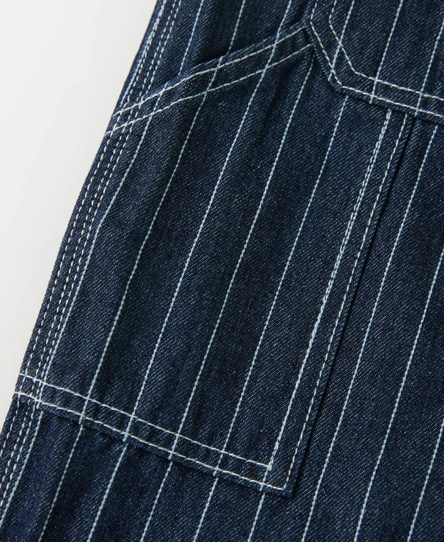 Discount Indigo Wabash Stripe Work Trousers Jeans | Denim