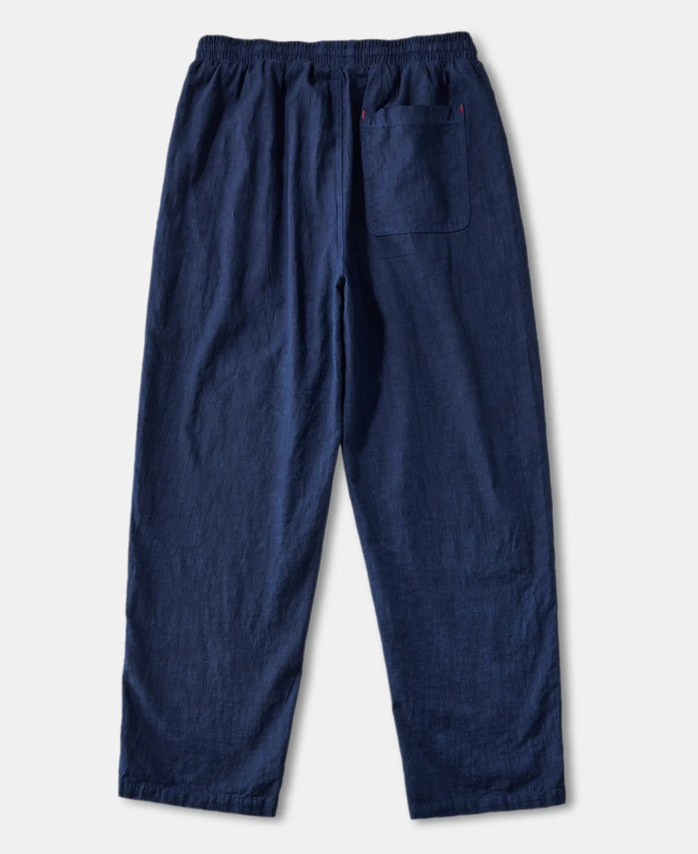 Sale Indigo-Dye Loose Cotton and Linen-Blend Pants Pants&trousers