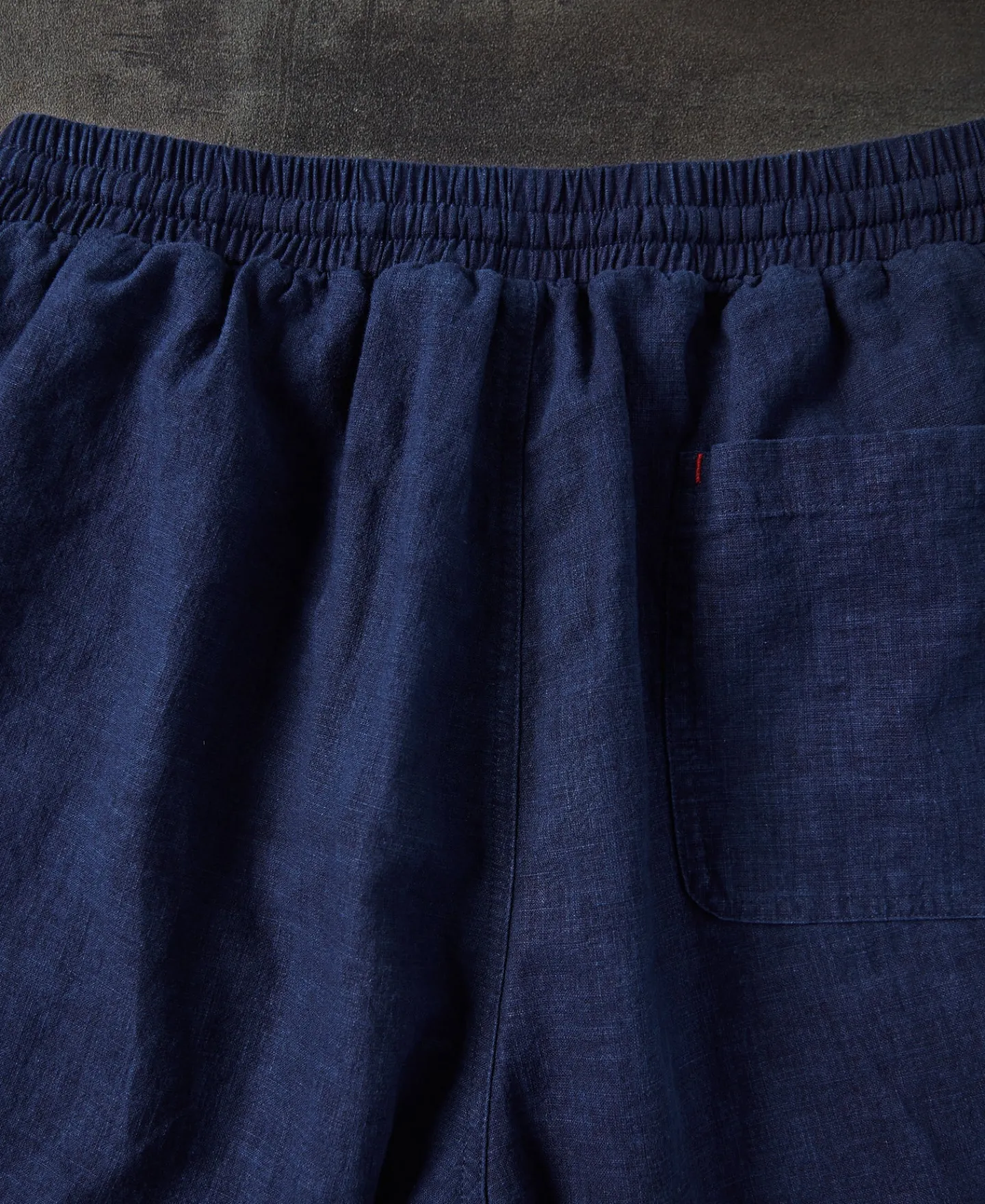 Sale Indigo-Dye Loose Cotton and Linen-Blend Pants Pants&trousers