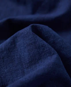 Sale Indigo-Dye Loose Cotton and Linen-Blend Pants Pants&trousers