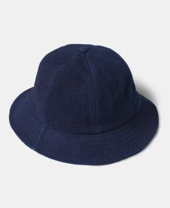 Discount Indigo-Dyed Sashiko Bucket Hat Hats&caps