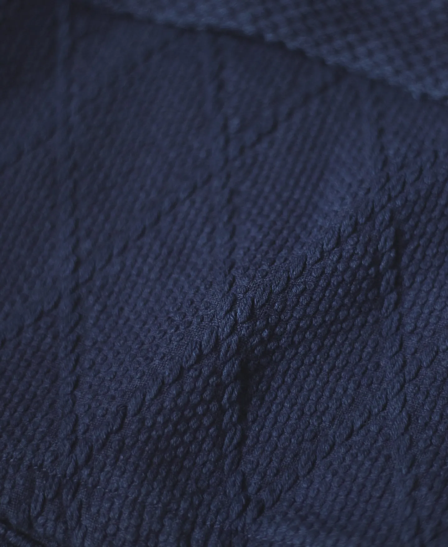 Fashion Indigo-Dyed Sashiko Work Vest Waistcoats