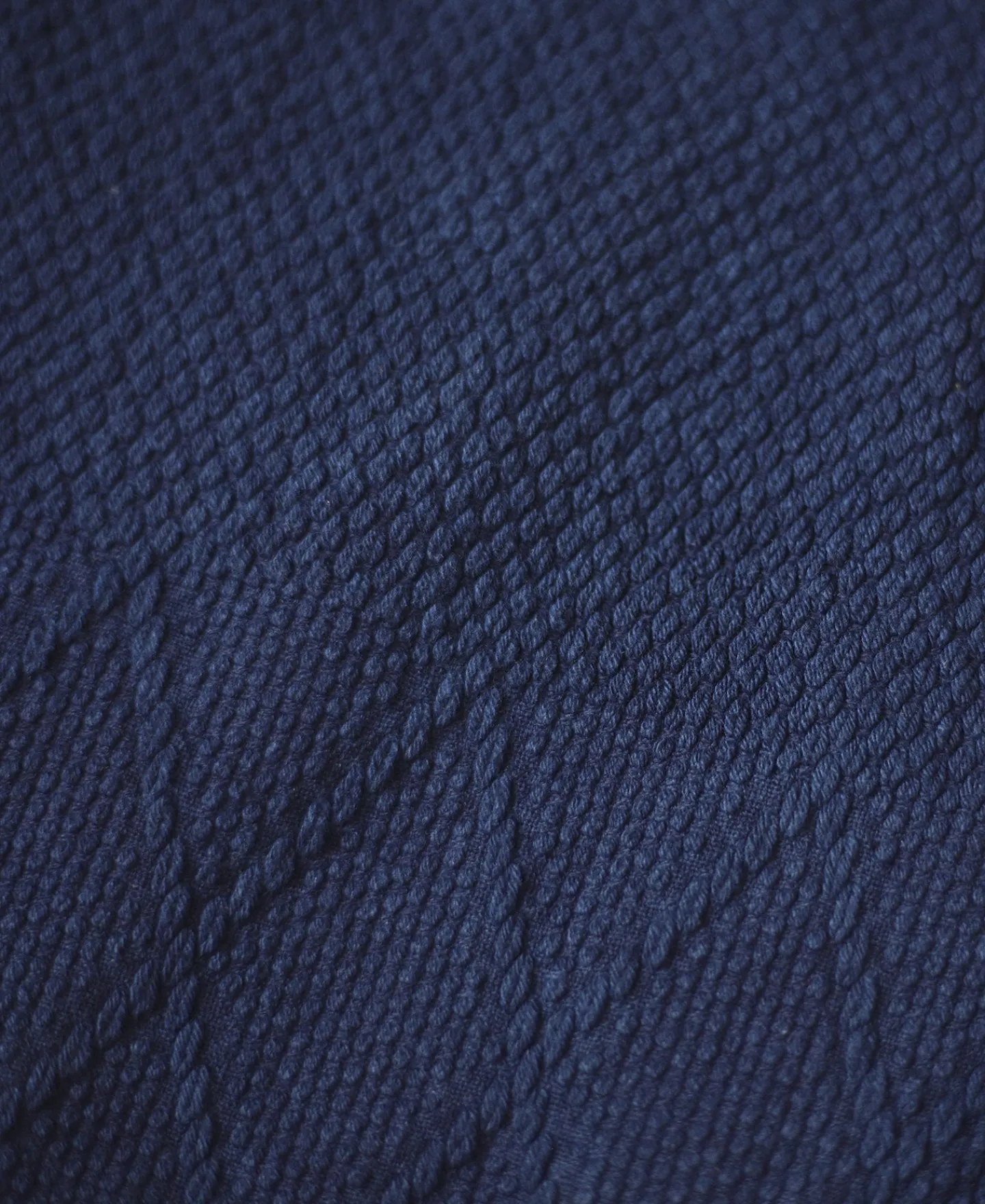 Fashion Indigo-Dyed Sashiko Work Vest Waistcoats