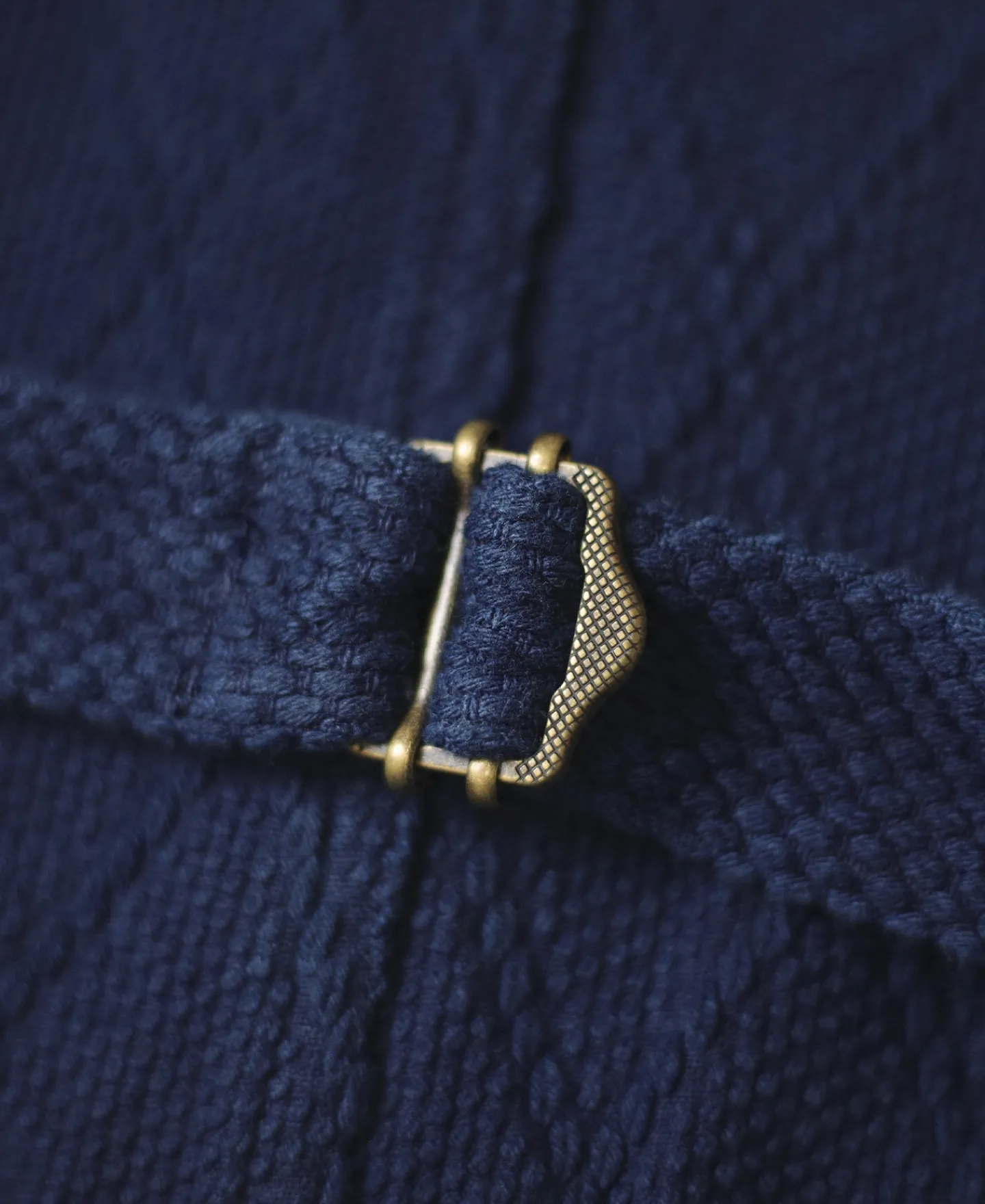 Fashion Indigo-Dyed Sashiko Work Vest Waistcoats
