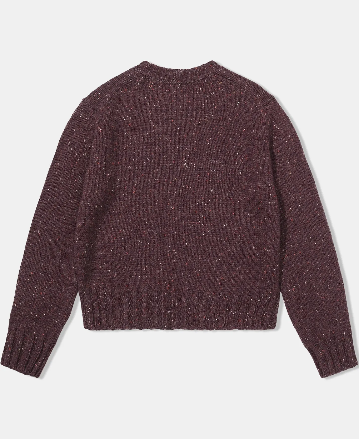 Best Ivy League Retro Letter Color Contrast Sweater - Purple Knitwear&sweaters