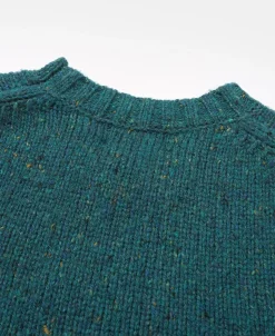 New Ivy League Retro Letter Color Contrast Sweater - Lake Blue Knitwear&sweaters