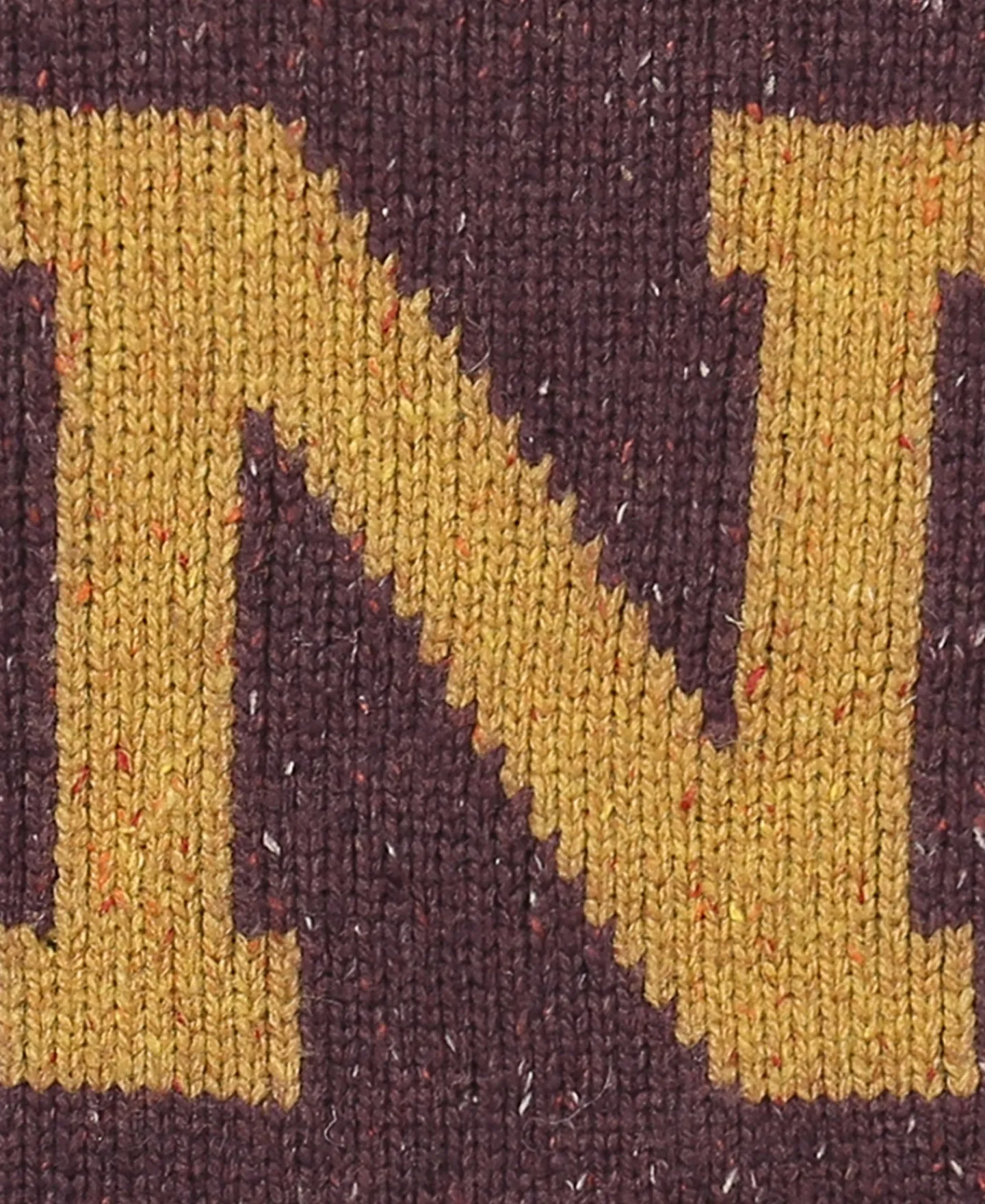 Best Ivy League Retro Letter Color Contrast Sweater - Purple Knitwear&sweaters