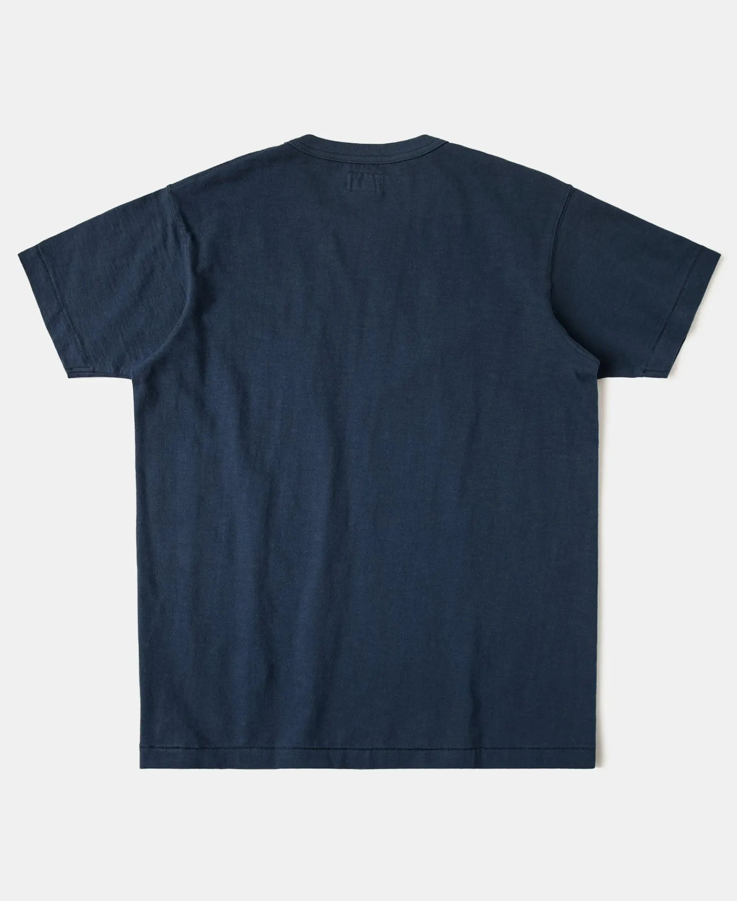 Best Loopwheel Tubular Slub Cotton Pocket T-Shirt - Indigo Short Sleeve T-Shirts | T-shirts