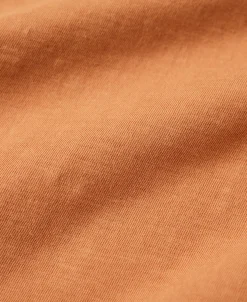 Hot Loopwheel Tubular Slub Cotton Pocket T-Shirt - Orange Short Sleeve T-Shirts | T-shirts