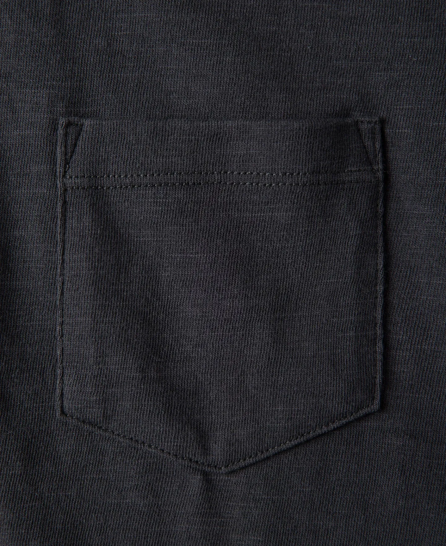Best Loopwheel Tubular Slub Cotton Pocket T-Shirt - Vintage Black Short Sleeve T-Shirts | T-shirts