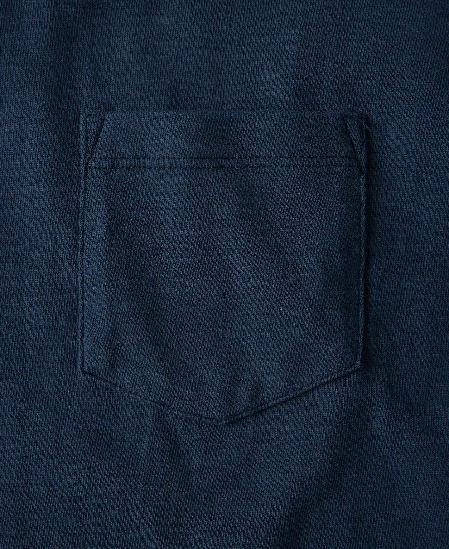 Best Loopwheel Tubular Slub Cotton Pocket T-Shirt - Indigo Short Sleeve T-Shirts | T-shirts
