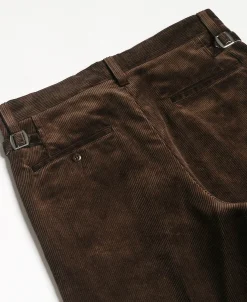 Sale Lot 840 9.5 Wale 1940s Corduroy Work Pants - Dark Brown Pants&trousers