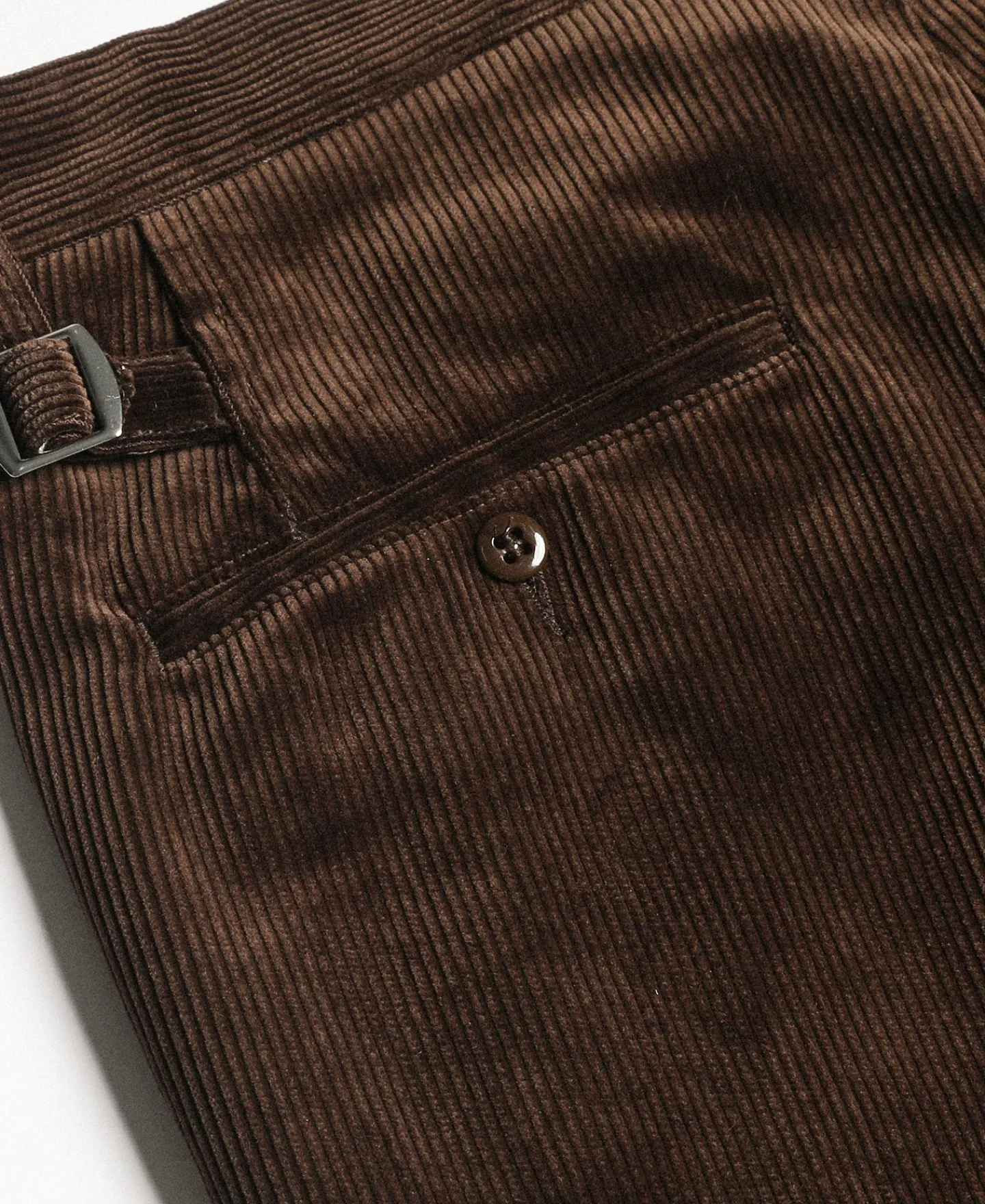 Sale Lot 840 9.5 Wale 1940s Corduroy Work Pants - Dark Brown Pants&trousers