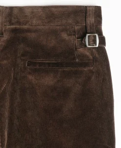 Sale Lot 840 9.5 Wale 1940s Corduroy Work Pants - Dark Brown Pants&trousers