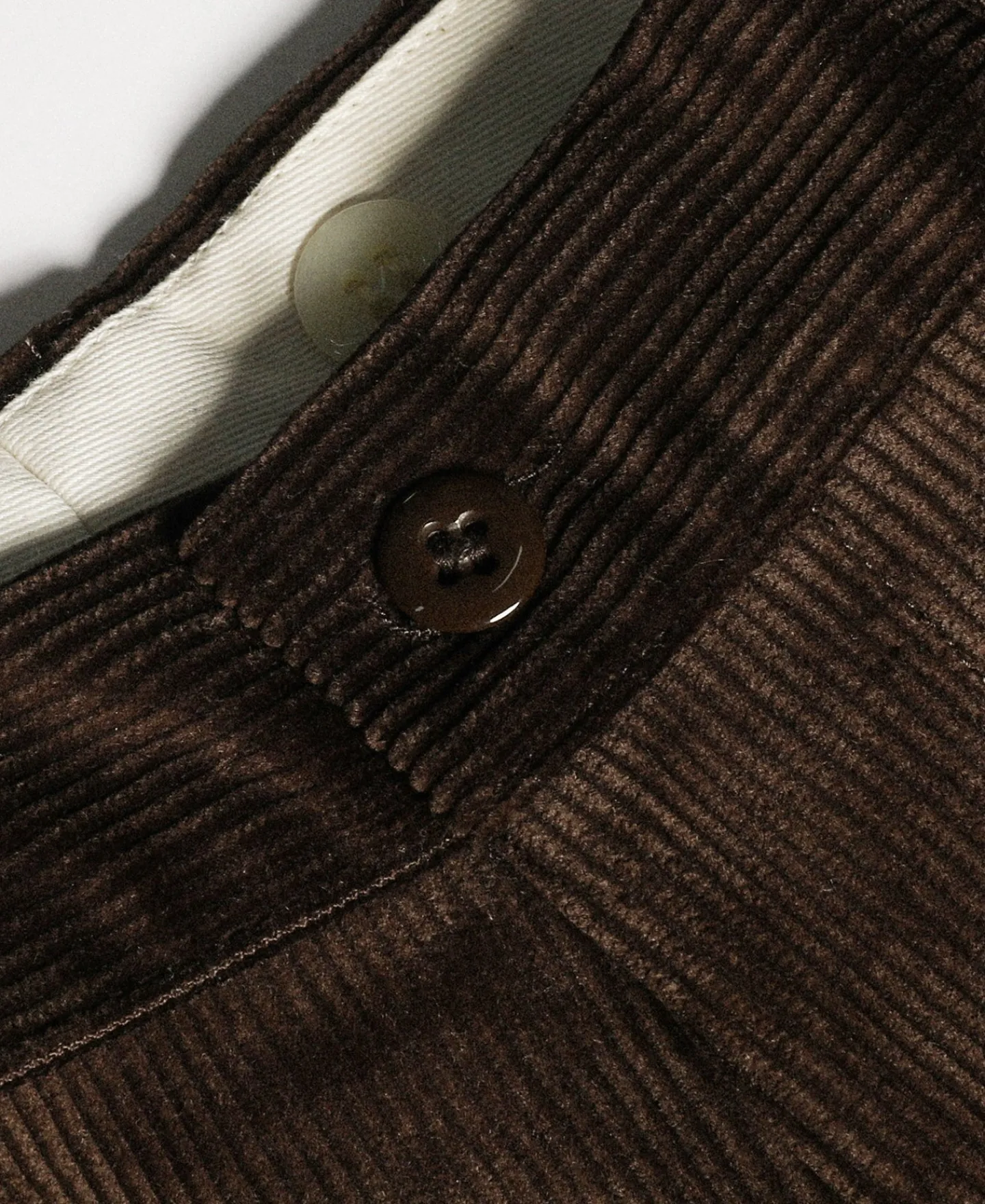 Sale Lot 840 9.5 Wale 1940s Corduroy Work Pants - Dark Brown Pants&trousers