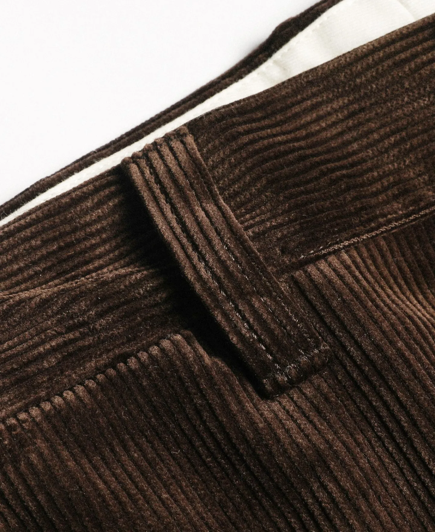 Sale Lot 840 9.5 Wale 1940s Corduroy Work Pants - Dark Brown Pants&trousers
