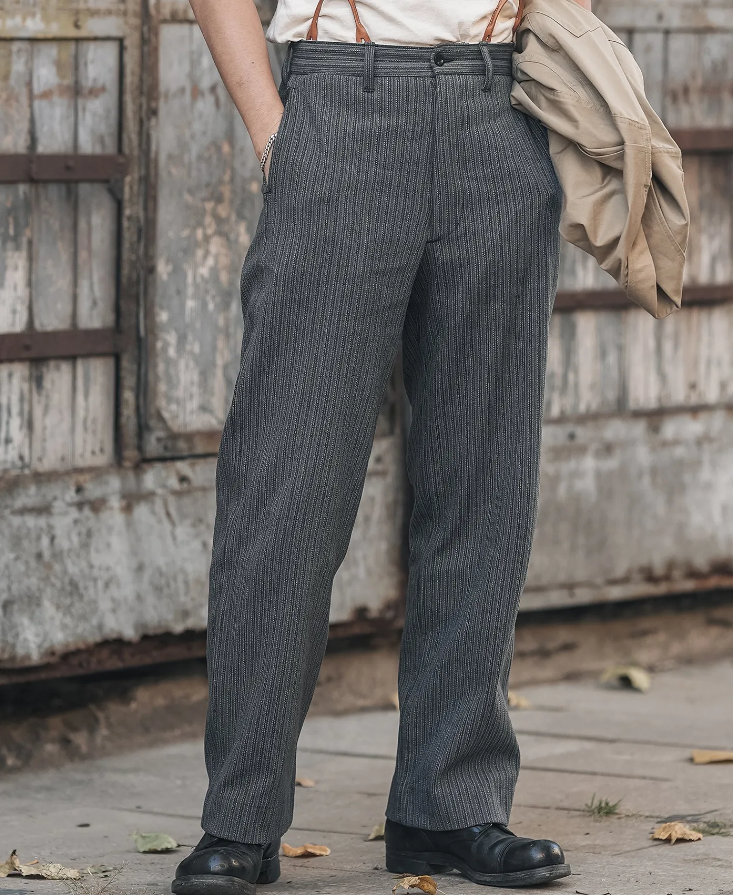 Best Lot 931 Black & Gray Stripe Pants Pants&trousers