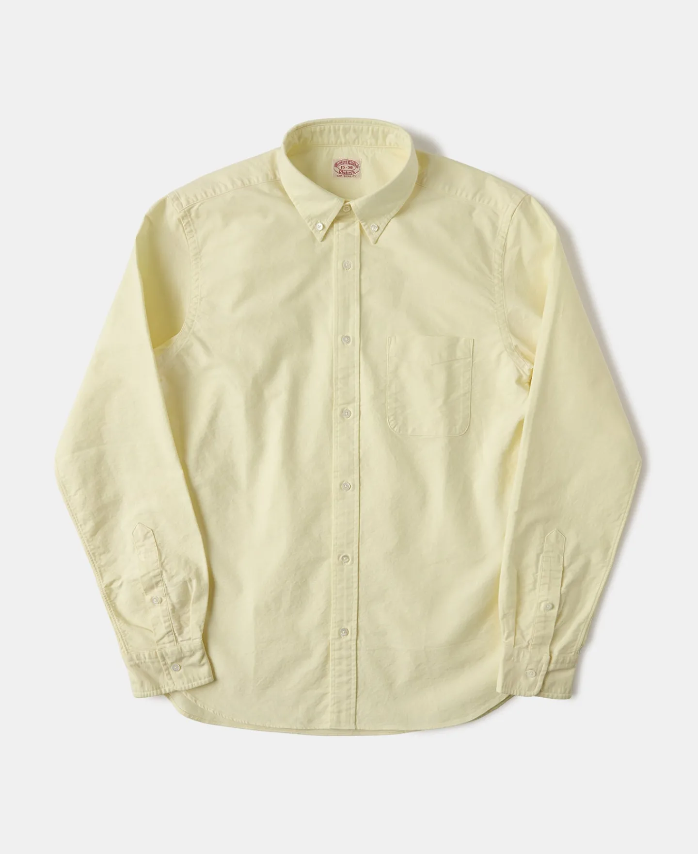 Best Lot 218 Button Down Oxford Shirt - Creamy Yellow Long Sleeve Shirts | Shirts