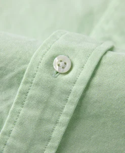 Online Lot 218 Button Down Oxford Shirt - Green Long Sleeve Shirts | Shirts