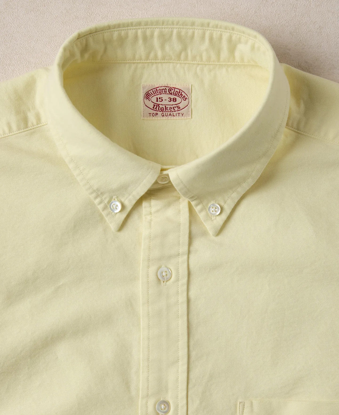 Best Lot 218 Button Down Oxford Shirt - Creamy Yellow Long Sleeve Shirts | Shirts