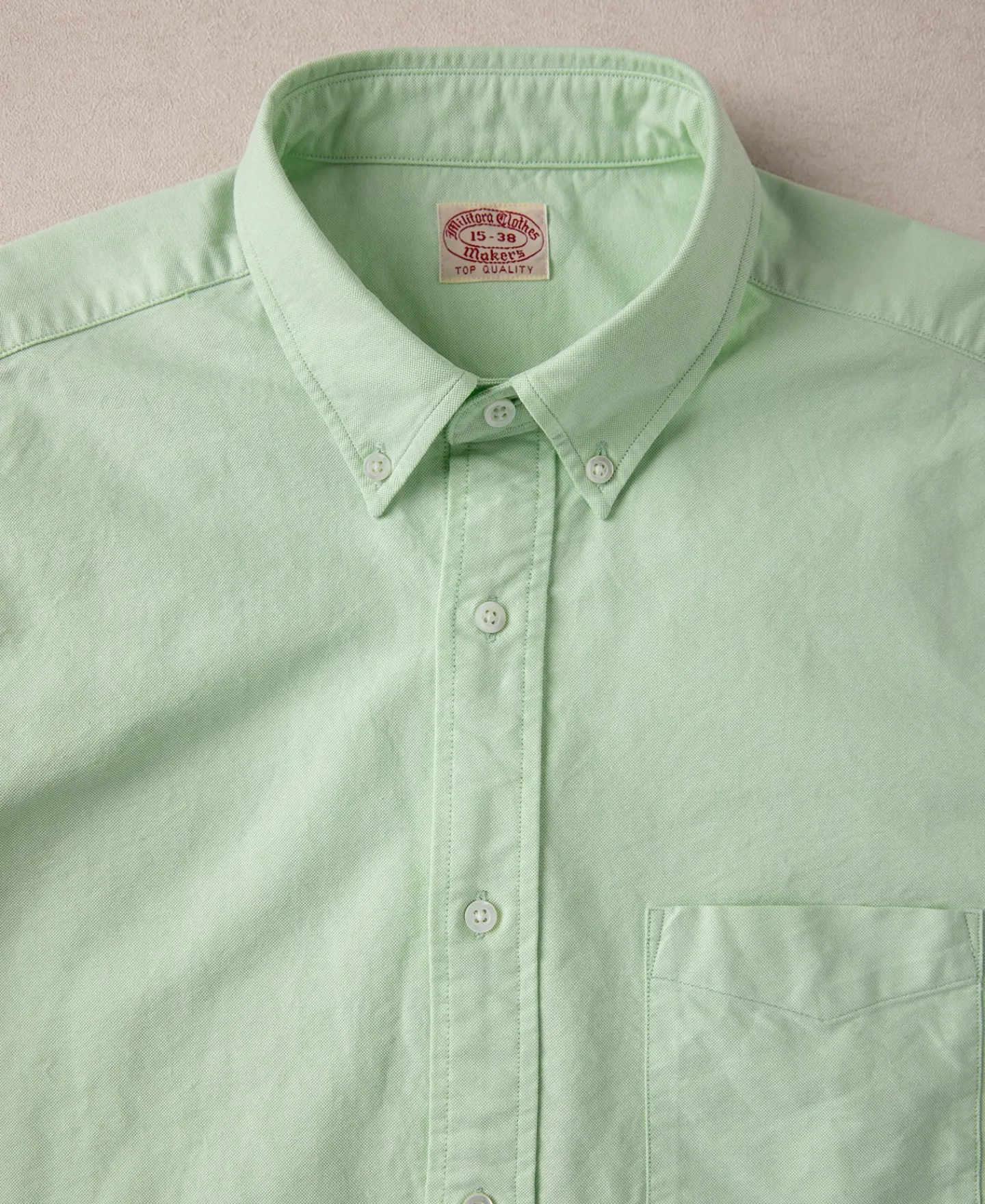 Online Lot 218 Button Down Oxford Shirt - Green Long Sleeve Shirts | Shirts