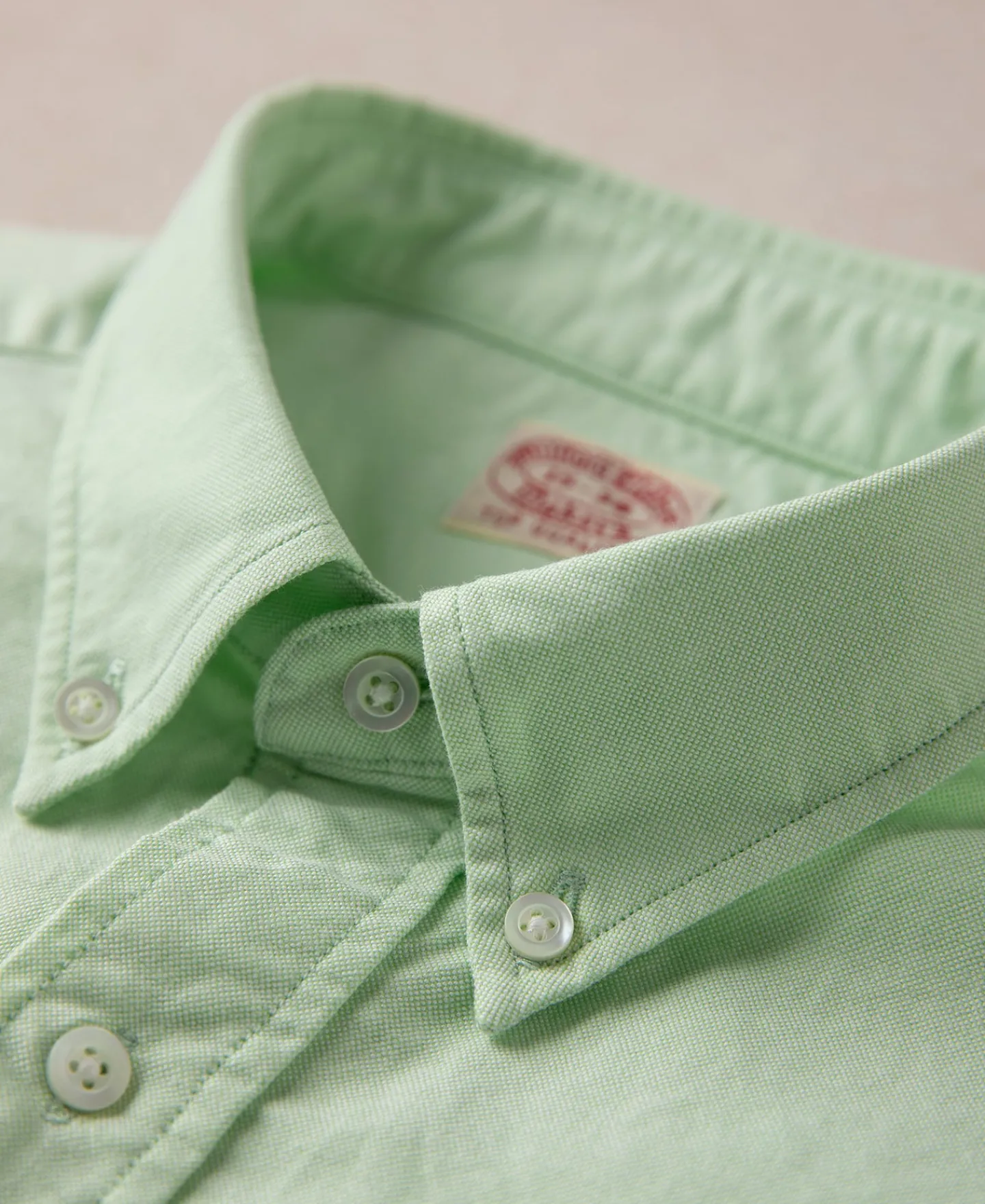 Online Lot 218 Button Down Oxford Shirt - Green Long Sleeve Shirts | Shirts
