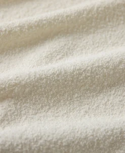 Clearance Lot 917 Cotton-Blend Bouclé Polo Shirt - Cream White Polo Shirts | Short Sleeve T-Shirts