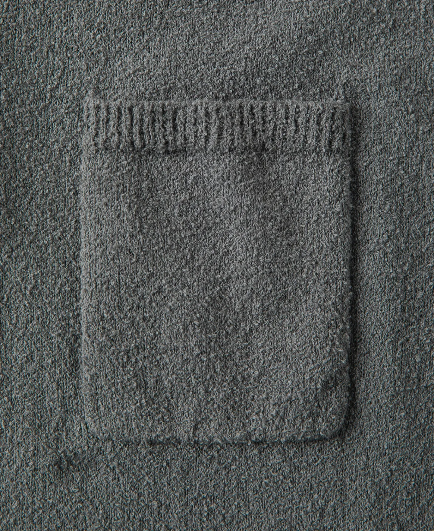 Sale Lot 917 Cotton-Blend Bouclé Polo Shirt - Gray Short Sleeve T-Shirts | Polo Shirts