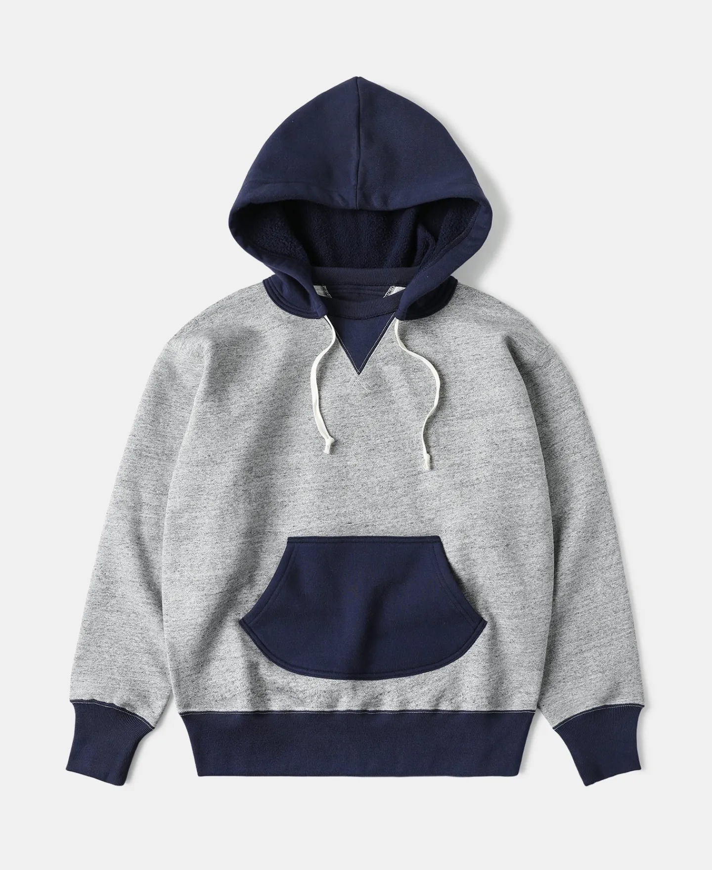 Sale Lot 117 Double V-Gusset After Hoodie - Navy/Gray Sweatshirts&hoodies