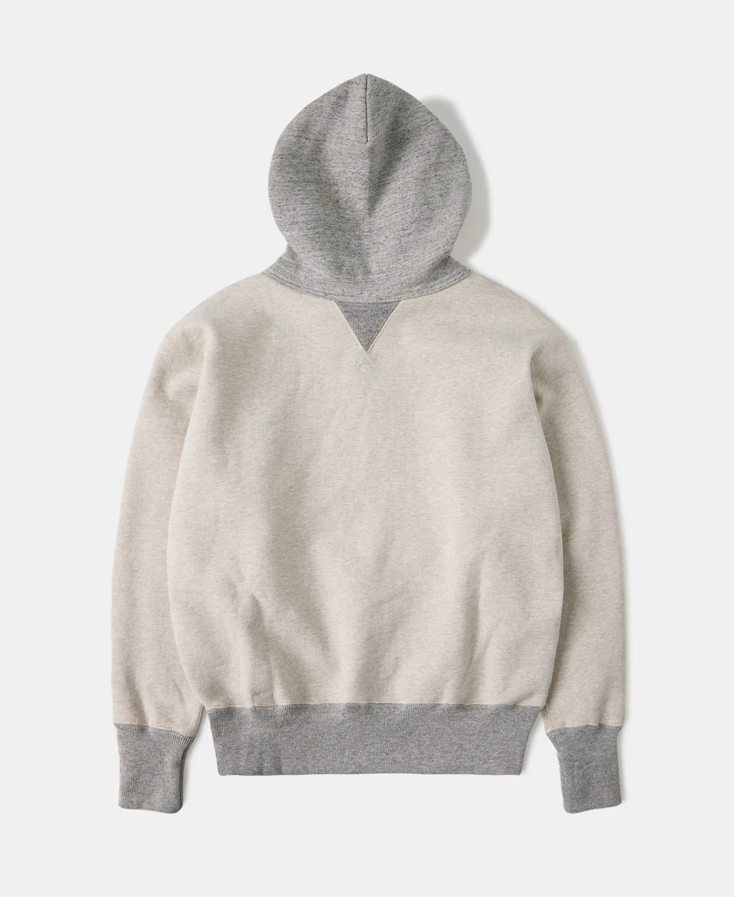 New Lot 117 Double V-Gusset After Hoodie - Oatmeal/Gray Sweatshirts&hoodies