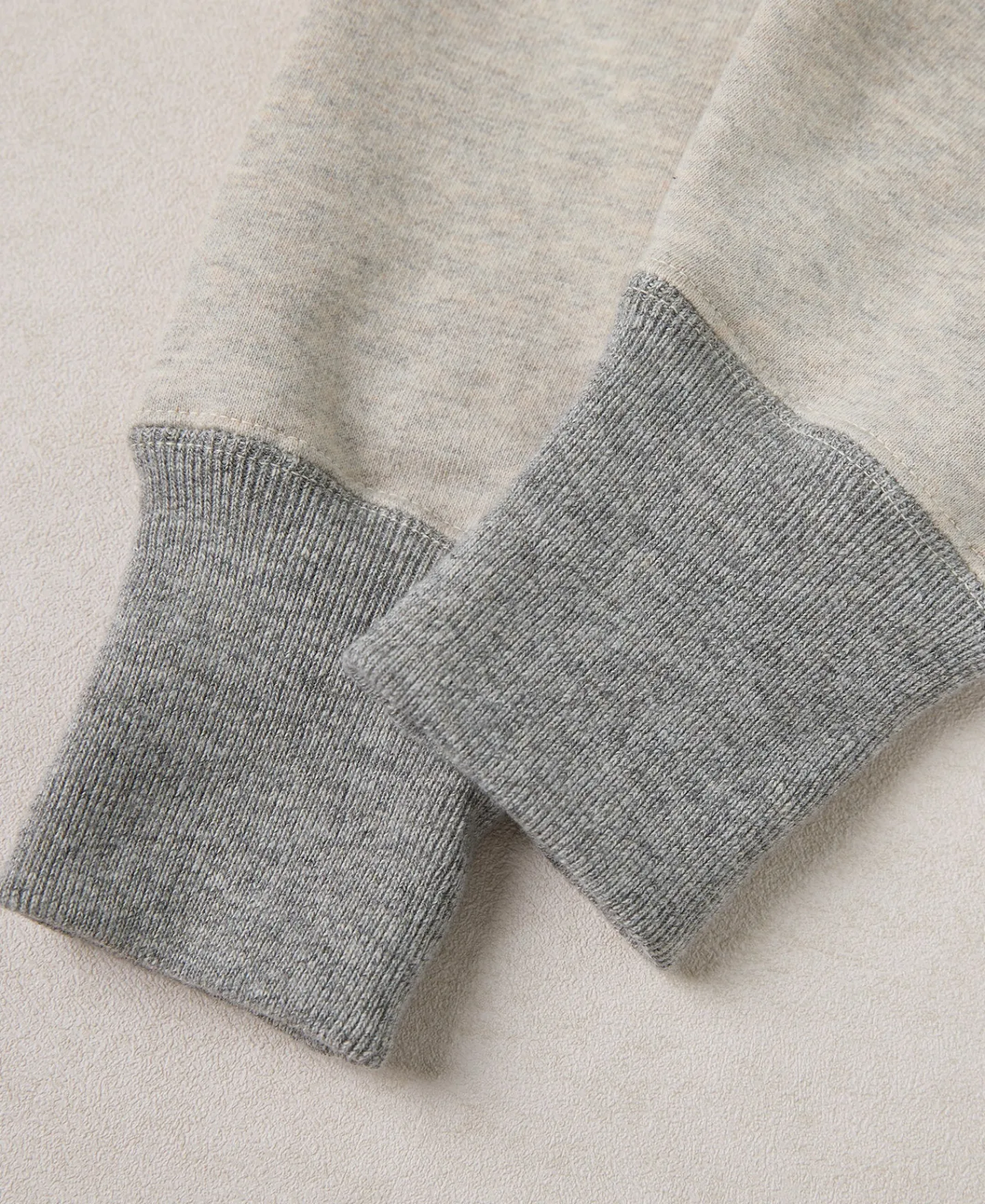 New Lot 117 Double V-Gusset After Hoodie - Oatmeal/Gray Sweatshirts&hoodies