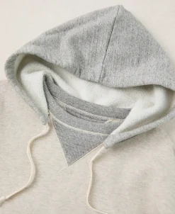 New Lot 117 Double V-Gusset After Hoodie - Oatmeal/Gray Sweatshirts&hoodies