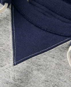 Sale Lot 117 Double V-Gusset After Hoodie - Navy/Gray Sweatshirts&hoodies