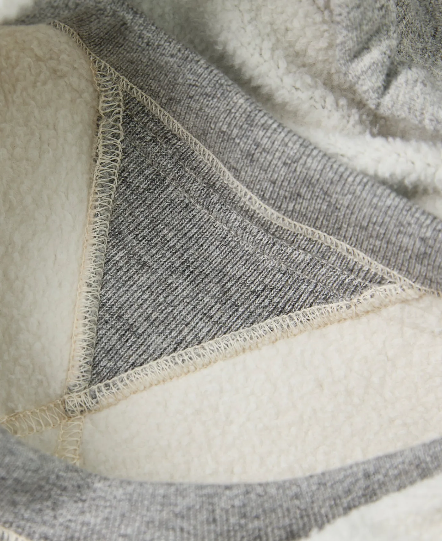 New Lot 117 Double V-Gusset After Hoodie - Oatmeal/Gray Sweatshirts&hoodies