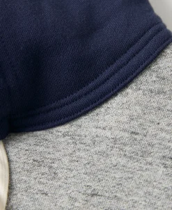 Sale Lot 117 Double V-Gusset After Hoodie - Navy/Gray Sweatshirts&hoodies
