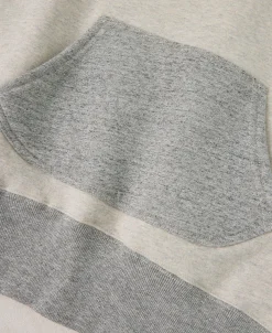 New Lot 117 Double V-Gusset After Hoodie - Oatmeal/Gray Sweatshirts&hoodies